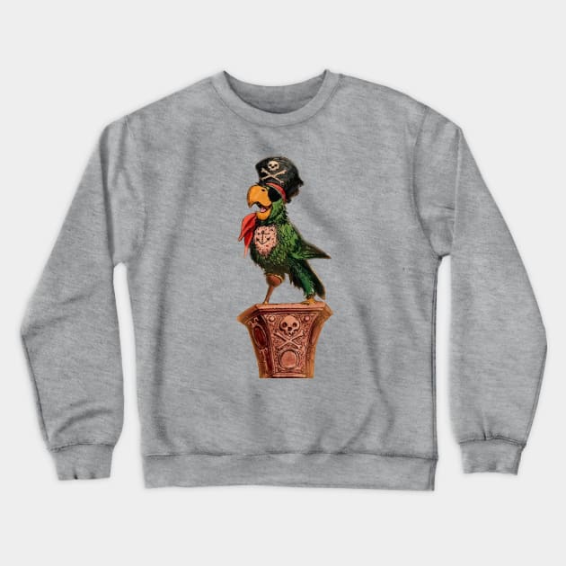 Pirate Parrot Crewneck Sweatshirt by twood